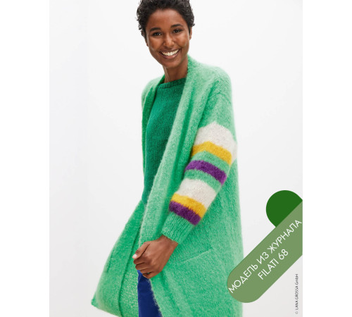 Описание 38 • Filati 68 • Кардиган • Mohair Moda