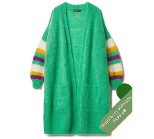 Описание 38 • Filati 68 • Кардиган • Mohair Moda