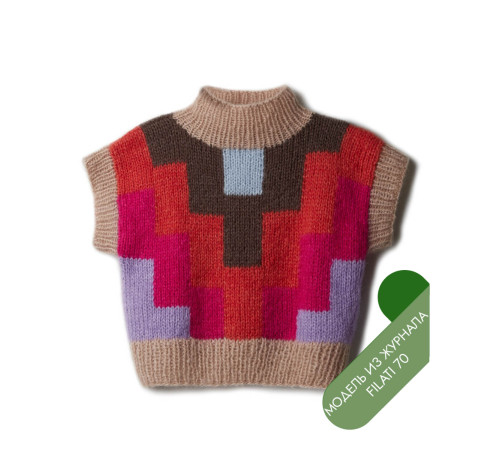 Описание 22 • Filati 70 • Жилет • Mohair di Gio
