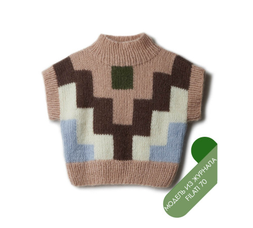 Описание 22 • Filati 70 • Жилет • Mohair di Gio