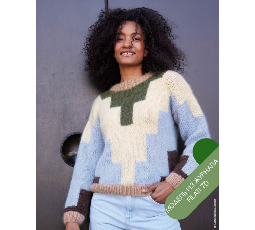 Описание 24 • Filati 70 • Джемпер • Mohair di Gio