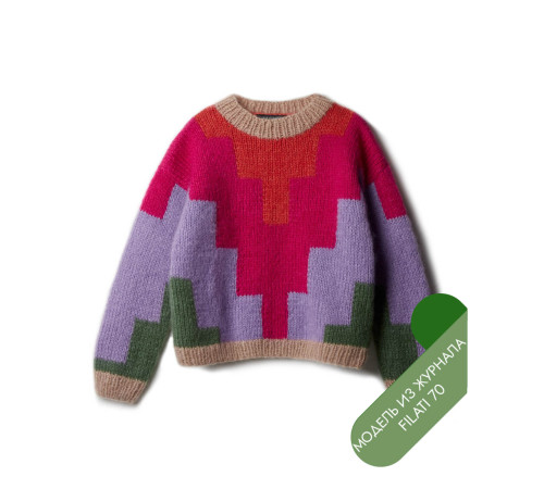 Описание 24 • Filati 70 • Джемпер • Mohair di Gio