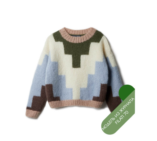 Описание 24 • Filati 70 • Джемпер • Mohair di Gio