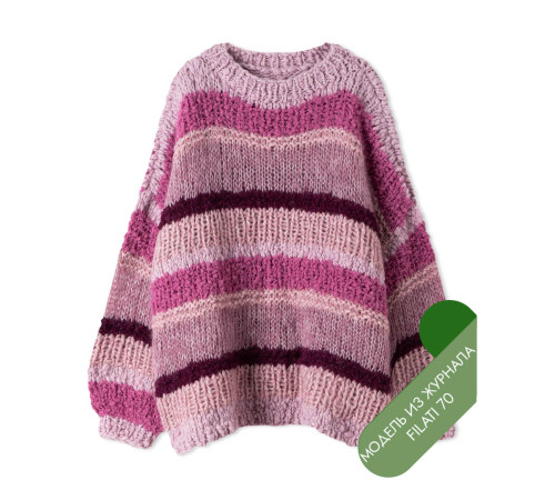 Описание 45 • Filati 70 • Джемпер • Caramella, Alpaca Air II, Orsetto, Silkhair