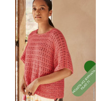Описание 07 • Filati 71 • Майка Топ • Natural Superkid Tweed, Filo Paillettes
