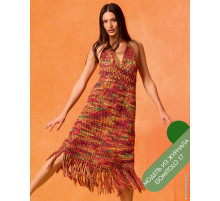 Описание 13 • Gomitolo 17 • Платье • Cotonella Multi