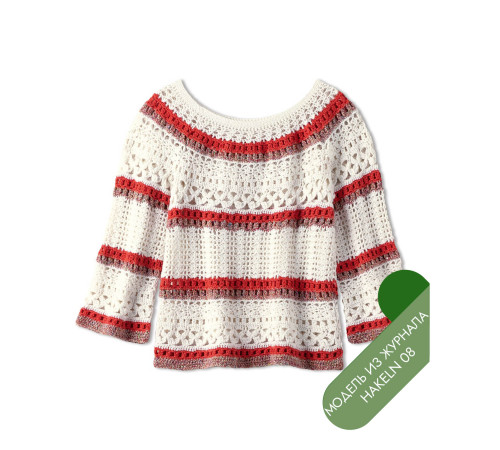 Описание 21 • Hakeln 08 • Джемпер • Summer Cashmere, Maglia