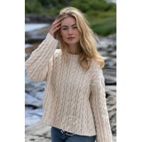 Описание HI-0012 • Джемпер с косами • Alpaca Air