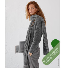 Описание 09 • Merino Classics 01 • Шарф • Cool Wool Superbig Mélange