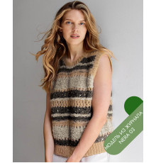 Описание 21 • Nera 03 • Жилет • Orsetto, Mohair di Gio, Brigitte No. 2, Cosmo