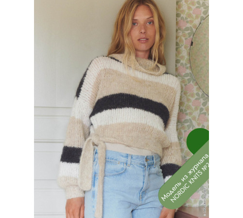 Описание 02 • Nordic Knits № 02 • Пуловер • Natural Alpaca Lungo
