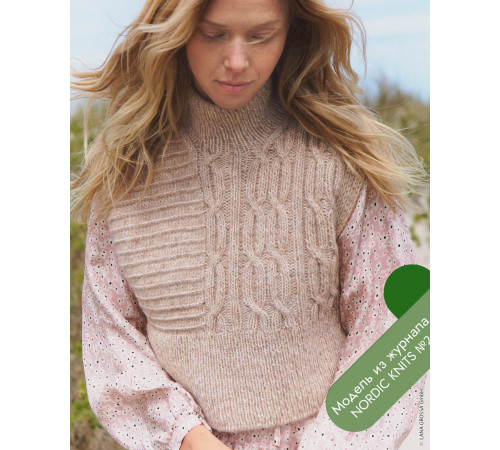 Описание 06 • Nordic Knits № 02 • Жилет • Natural Alpaca Pelo