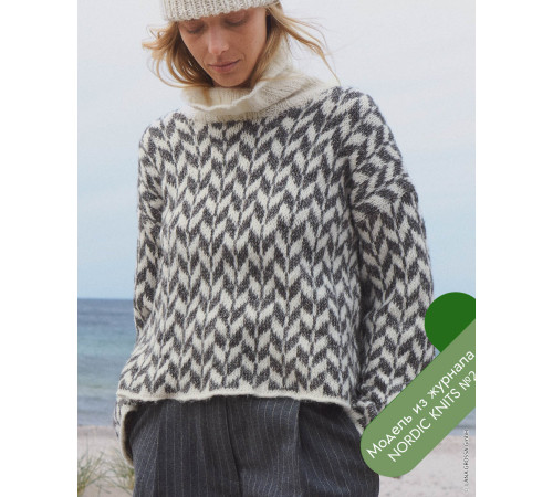 Описание 08 • Nordic Knits № 02 • Саитер • Natural Alpaca Pelo