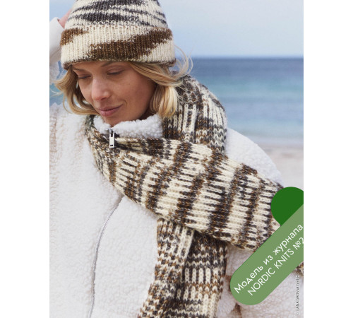 Описание 11 • Nordic Knits № 02 • Шарф • Natural Alpaca Pelo