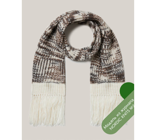 Описание 11 • Nordic Knits № 02 • Шарф • Natural Alpaca Pelo