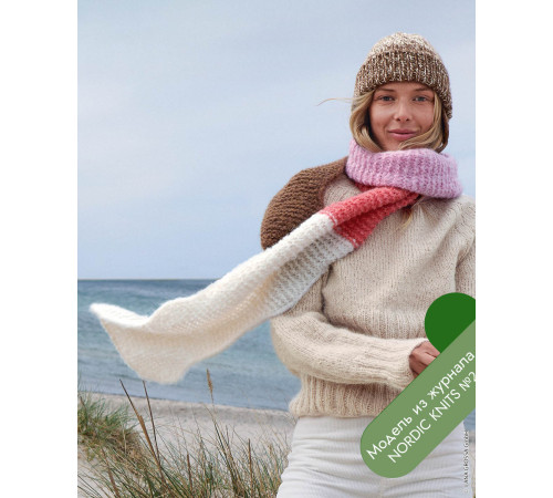 Описание 15 • Nordic Knits № 02 • Шарф • Natural Alpaca Lungo