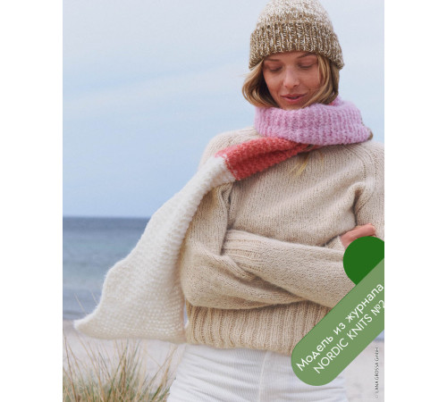 Описание 15 • Nordic Knits № 02 • Шарф • Natural Alpaca Lungo