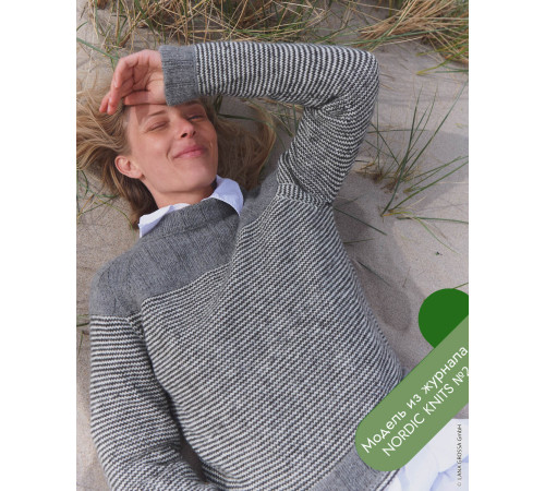 Описание 18 • Nordic Knits № 02 • Джемпер • Natural Alpaca Classico
