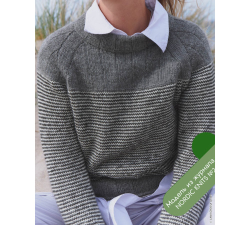 Описание 18 • Nordic Knits № 02 • Джемпер • Natural Alpaca Classico