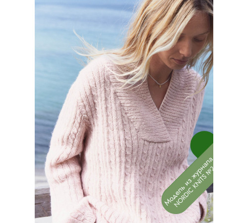 Описание 19 • Nordic Knits № 02 • Пуловер • Natural Alpaca Pelo