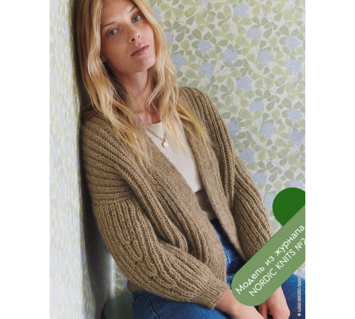 Описание 20 • Nordic Knits № 02 • Кардиган • Natural Alpaca Classico, Setasuri