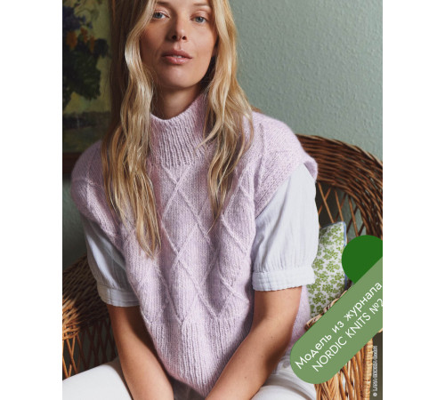Описание 22 • Nordic Knits № 02 • Жилет • Natural Alpaca Pelo