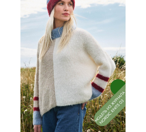 Описание 05 • Nordic Knits № 03 • Джемпер • Natural Alpaca Lungo