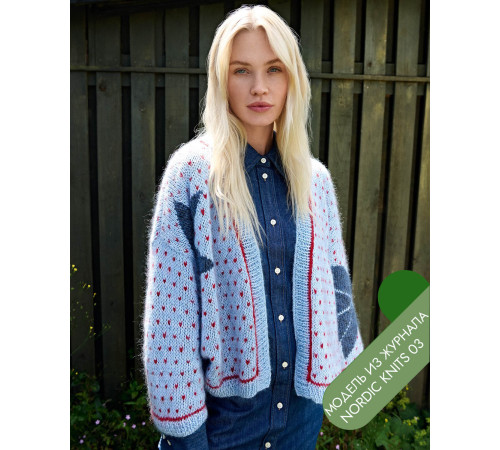 Описание 06 • Nordic Knits № 03 • Кардиган • Ecopuno, Silkhair