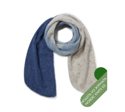 Описание 09 • Nordic Knits № 03 • Шарф • Natural Superkid Tweed
