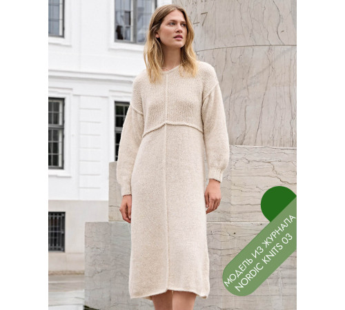 Описание 17 • Nordic Knits № 03 • Платье • Natural Alpaca Pelo