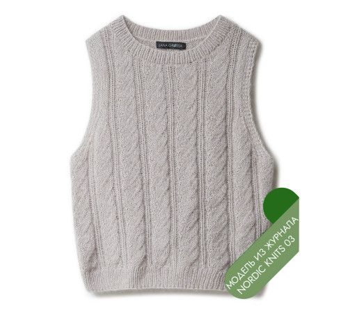 Описание 24 • Nordic Knits № 03 • Жилет • Ecopuno, Silkhair