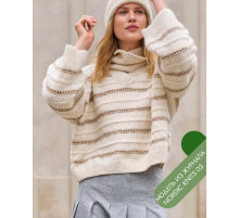 Описание 25 • Nordic Knits № 03 • Пуловер • Natural Alpaca Pelo