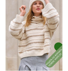 Описание 25 • Nordic Knits № 03 • Пуловер • Natural Alpaca Pelo