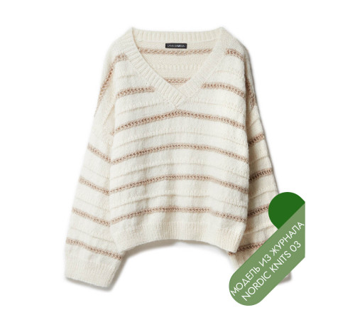 Описание 25 • Nordic Knits № 03 • Пуловер • Natural Alpaca Pelo