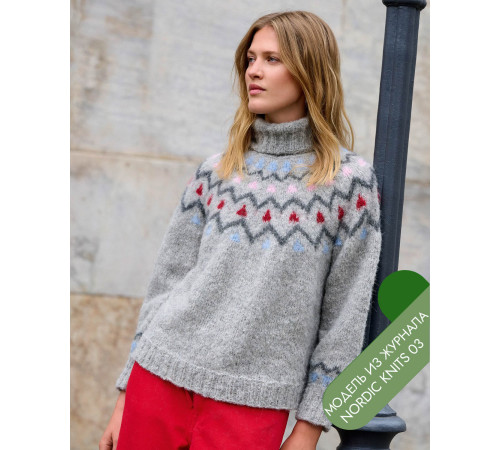 Описание 26 • Nordic Knits № 03 • Свитер • Natural Alpaca Lungo