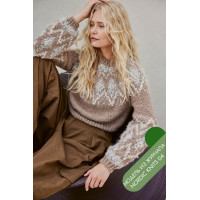 Описание 05 • Nordic Knits № 04 • Джемпер • Natural Lama Chunky, Orsetto, Glamour