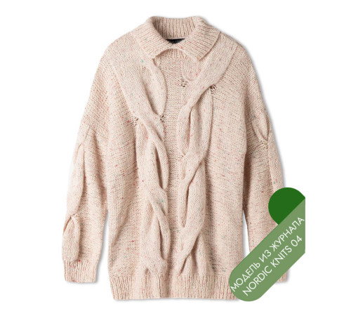 Описание 09 • Nordic Knits № 04 • Джемпер • Ecopuno, Natural Superkid Tweed