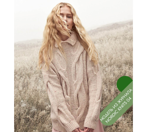 Описание 09 • Nordic Knits № 04 • Джемпер • Ecopuno, Natural Superkid Tweed
