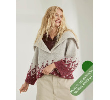 Описание 14 • Nordic Knits № 04 • Пуловер • Natural Alpaca Pelo, Glamour