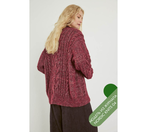 Описание 15 • Nordic Knits № 04 • Кардиган • Natural Alpaca Pelo