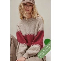 Описание 18 • Nordic Knits № 04 • Джемпер • Natural Lama Fine, Silkhair