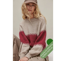 Описание 18 • Nordic Knits № 04 • Джемпер • Natural Lama Fine, Silkhair