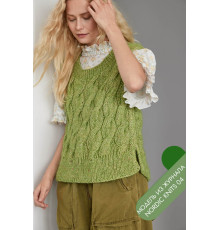 Описание 28 • Nordic Knits № 04 • Жилет • Natural Alpaca Pelo, Natural Superkid Tweed