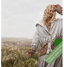 Описание 32 • Nordic Knits № 04 • Кардиган • Natural Alpaca Pelo, Glamour