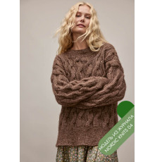 Описание 34 • Nordic Knits № 04 • Джемпер • Natural Alpaca Pelo, Natural Superkid Tweed