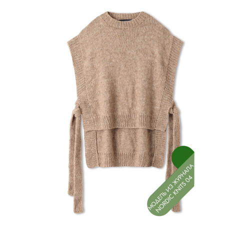 Описание 36 • Nordic Knits № 04 • Жилет • Natural Alpaca Pelo
