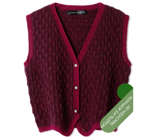 Описание 01 • Trachten 09 • Жилет • Landlust Soft Tweed 180, Cool Wool
