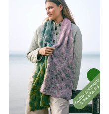Описание 05 • Tucher № 08 • Платок Шаль • Merino Lace Aquarell, Cool Wool Lace