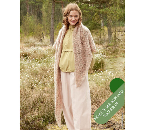 Описание 2 • Tucher № 09 • Платок Шаль • Natural Superkid Tweed