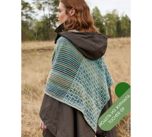 Описание 11 • Tucher № 09 • Платок Шаль • Colorissimo, Ecopuno, Landlust Kidmohair